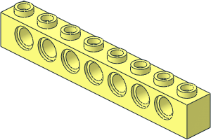 Technic Brick  1 x  8 with Holes