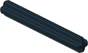 ~_Technic Axle  4 Black (Obsolete)