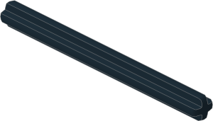 ~_Technic Axle  6 Black (Obsolete)