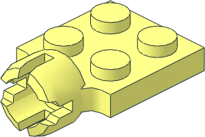 Plate  2 x  2 with Towball Socket