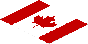 Sticker  2.4 x  3 with Canada Flag