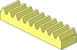 Technic Gear Rack  1 x  4