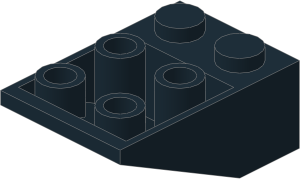 ~_Slope Brick 33  3 x  2 Inverted Black (Obsolete)
