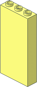 Brick  1 x  3 x  5 with Inner Ridges