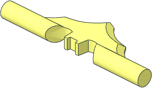 Minifig Bar  4L with Middle Bat Emblem