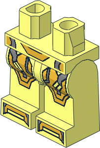 ~Minifig Hips and Legs with Iron Man Armoured Suit Mark XLII Pattern (Obsolete)