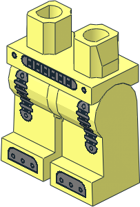 ~Minifig Hips and Legs with Clockwork Robot Pattern (Obsolete) ~Minifig Hips and Legs with Clockwork Robot Pattern (Obsolete)