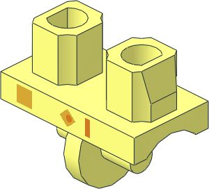 ~Minifig Hips with Gold Belt and Orange Cable Pattern (Obsolete) ~Minifig Hips with Gold Belt and Orange Cable Pattern (Obsolete)