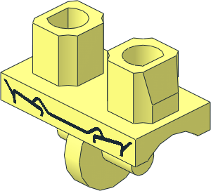 ~Minifig Hips with Iron Patriot Armoured Suit Pattern (Obsolete) ~Minifig Hips with Iron Patriot Armoured Suit Pattern (Obsolete)
