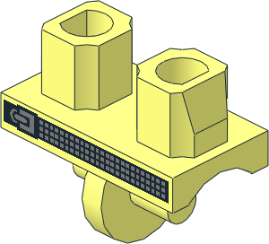 ~Minifig Hips with Studded Belt Pattern (Obsolete) ~Minifig Hips with Studded Belt Pattern (Obsolete)