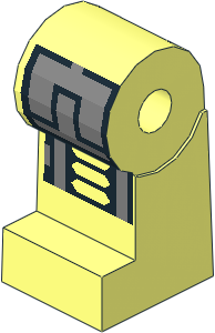 ~Minifig Leg Right with Robot Pattern (Obsolete) ~Minifig Leg Right with Robot Pattern (Obsolete)