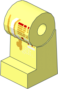 ~Minifig Leg Right with White and Gold Markings Pattern (Obsolete)