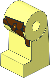 ~Minifig Leg Right with Holster and Belt Pattern (Obsolete) ~Minifig Leg Right with Holster and Belt Pattern (Obsolete)
