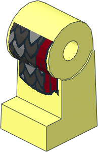 ~Minifig Leg Right with LOTR Scale Armour Pattern (Obsolete) ~Minifig Leg Right with LOTR Scale Armour Pattern (Obsolete)