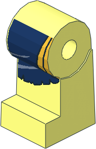 ~Minifig Leg Right with DarkBlue and Gold Loincloth Pattern (Obsolete) ~Minifig Leg Right with DarkBlue and Gold Loincloth Pattern (Obsolete)