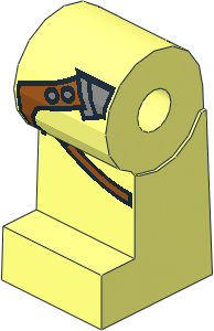 ~Minifig Leg Right with SW Gunbelt Pattern (Obsolete) ~Minifig Leg Right with SW Gunbelt Pattern (Obsolete)