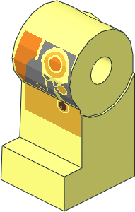 ~Minifig Leg Right with Golden Circuit Pattern (Obsolete) ~Minifig Leg Right with Golden Circuit Pattern (Obsolete)