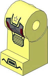 ~Minifig Leg Right with Iron Patriot Armoured Suit Kneepad Pattern (Obsolete) ~Minifig Leg Right with Iron Patriot Armoured Suit Kneepad Pattern (Obsolete)