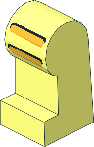 ~Minifig Leg Left with Astro Pattern (Obsolete) ~Minifig Leg Left with Astro Pattern (Obsolete)