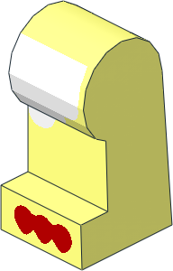 ~Minifig Leg Left with Chicken Feet Pattern (Obsolete)