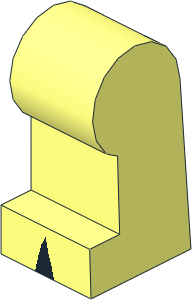 ~Minifig Leg Left with Black Triangles on Foot Pattern (Obsolete) ~Minifig Leg Left with Black Triangles on Foot Pattern (Obsolete)