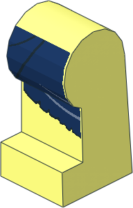 ~Minifig Leg Left with DarkBlue Loincloth Pattern (Obsolete) ~Minifig Leg Left with DarkBlue Loincloth Pattern (Obsolete)