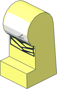 ~Minifig Leg Left with SW White Leggings Pattern (Obsolete) ~Minifig Leg Left with SW White Leggings Pattern (Obsolete)