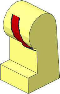 ~Minifig Leg Left with Red Coattail Pattern (Obsolete) ~Minifig Leg Left with Red Coattail Pattern (Obsolete)
