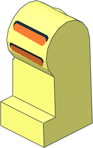 ~Minifig Leg Left with Astro Pattern (Obsolete) ~Minifig Leg Left with Astro Pattern (Obsolete)