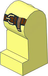 ~Minifig Leg Left with Holster and Belt Pattern (Obsolete) ~Minifig Leg Left with Holster and Belt Pattern (Obsolete)