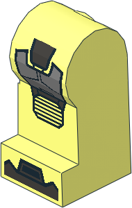 ~Minifig Leg Left with War Machine Armoured Suit Kneepad Pattern (Obsolete) ~Minifig Leg Left with War Machine Armoured Suit Kneepad Pattern (Obsolete)