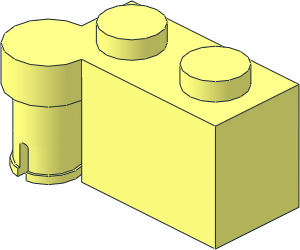 Hinge Brick  1 x  4 Top