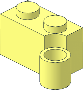 Hinge Brick  1 x  4 Base