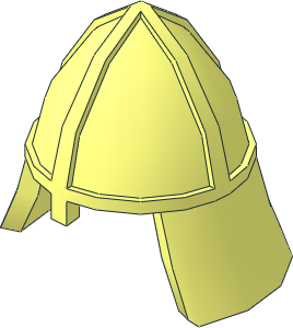 Minifig Helmet Castle with Neck Protector