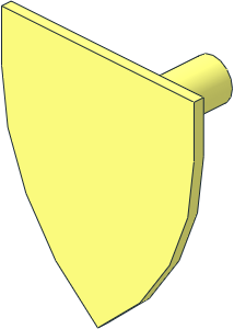 Minifig Shield Triangular
