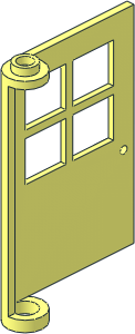 Door  1 x  4 x  5 with 4 Panes and Two-way Hinge