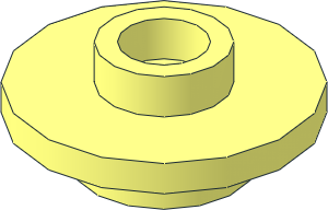 Minifig Saucer with Hollow Stud on Top