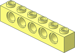 Technic Brick  1 x  6 with Holes