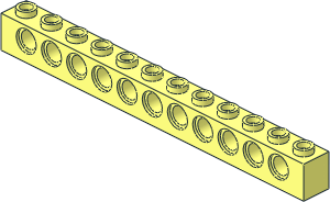 Technic Brick  1 x 12 with Holes