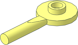 Minifig Signal Holder with Black "POLICE" and Red Line Pattern