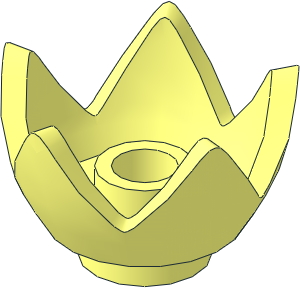 Minifig Crown with 5 Points