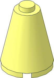 Cone  2 x  2 x  2 with Solid Stud