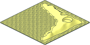 Baseplate 32 x 32 with Craters