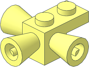Brick  2 x  1 with Positioning Rockets
