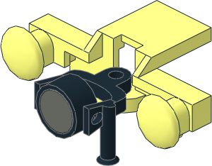 Train Buffer Beam with Black Coupling Type 1 with Magnet in Coupled Position Train Buffer Beam with Black Coupling Type 1 with Magnet in Coupled Position