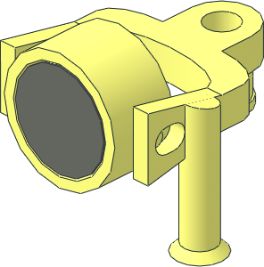 Train Coupling Type 1 with Magnet in Coupled Position