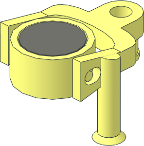 Train Coupling Type 1 with Magnet in Uncoupled Position