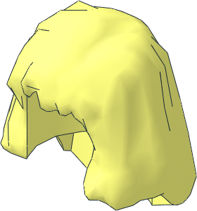 Minifig Hair Long Wavy