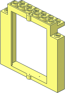Door  2 x  8 x  6 Revolving Frame without Bottom Notches