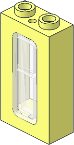 Train Window 1 x 2 x 3 with Trans-Clear Glass Train Window 1 x 2 x 3 with Trans-Clear Glass